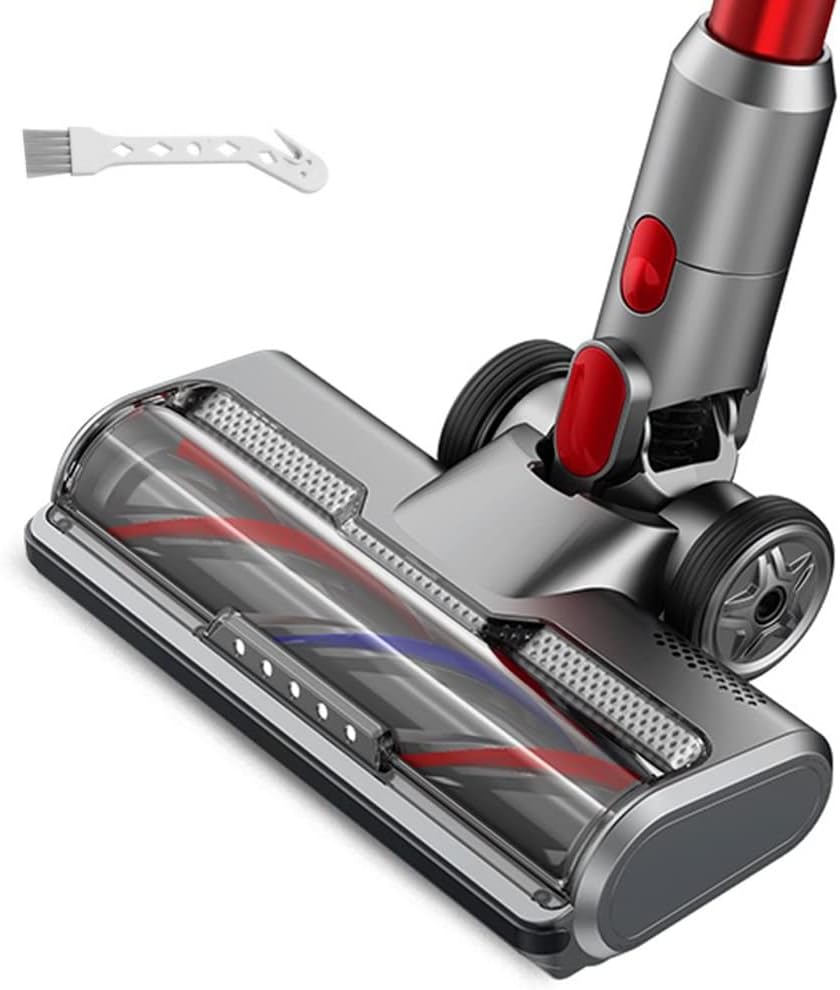Hardwood Floor Attachment for Dyson V7 V8 V10 V11 V15 SV10 SV12 SV14 Animal Absolute Vacuum Cleaners with LED Headlights, Bristle Roller Brush Head Replacement Parts