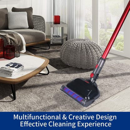 Ancocs mop accessory for Dyson V7 V8 V10 V11 V15 vacuum cleaner, electric floor mop with LED light, removable water tank and six washable mops